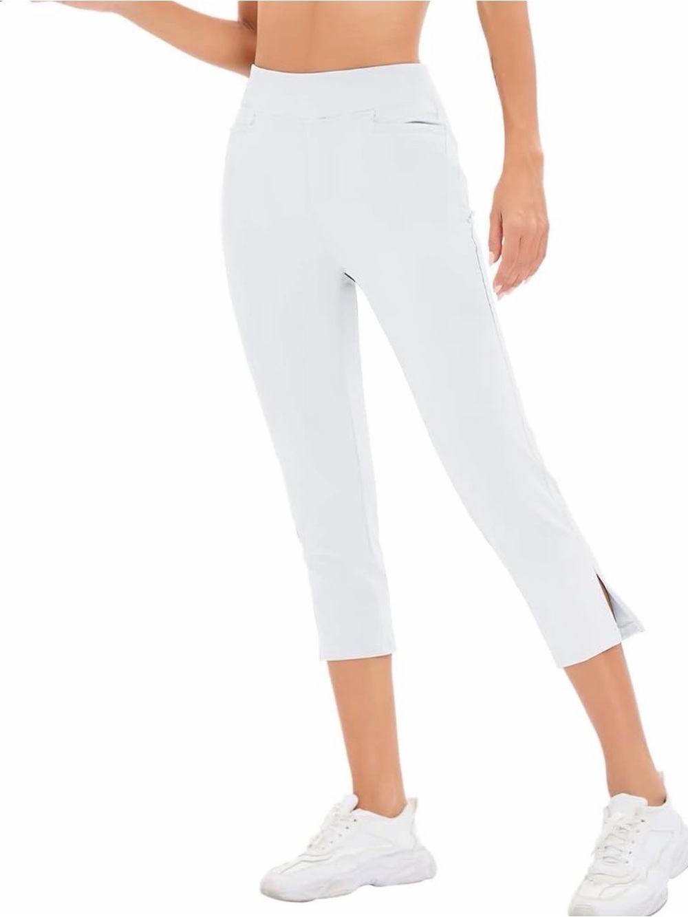 KOJOOIN Womens Golf Pants Business Casual Capris Stretch Lightweight Quick Dry C